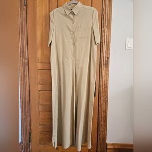 MaxMara Beige Short Sleeve Shirt Dress